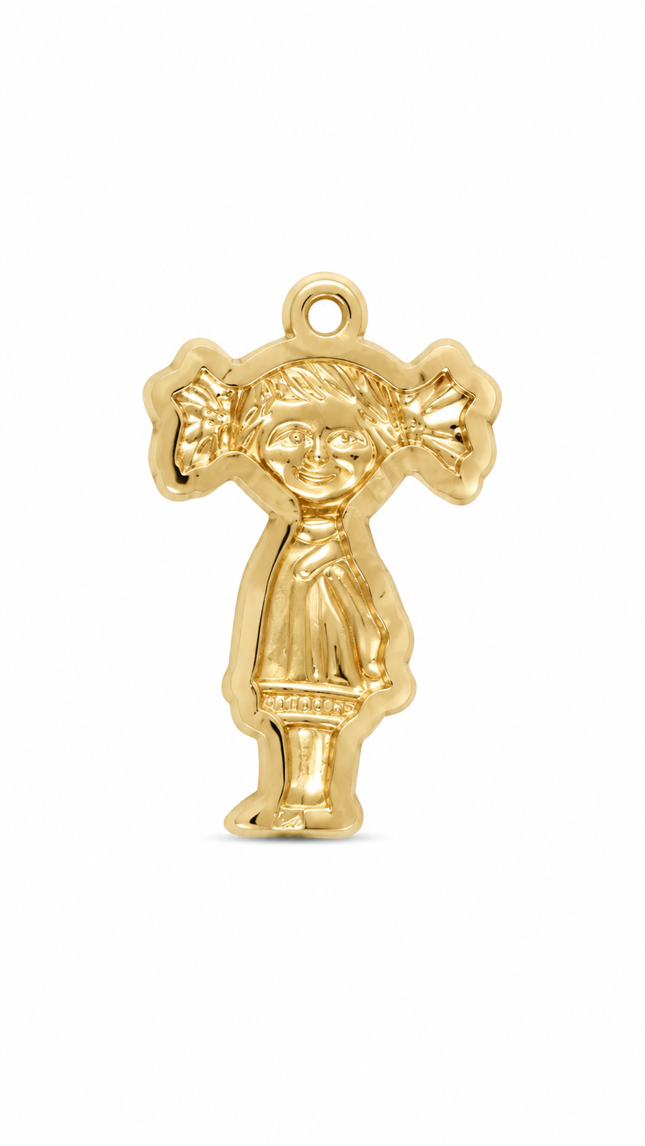 10KT Yellow Gold Girl Pendant [A0B8]