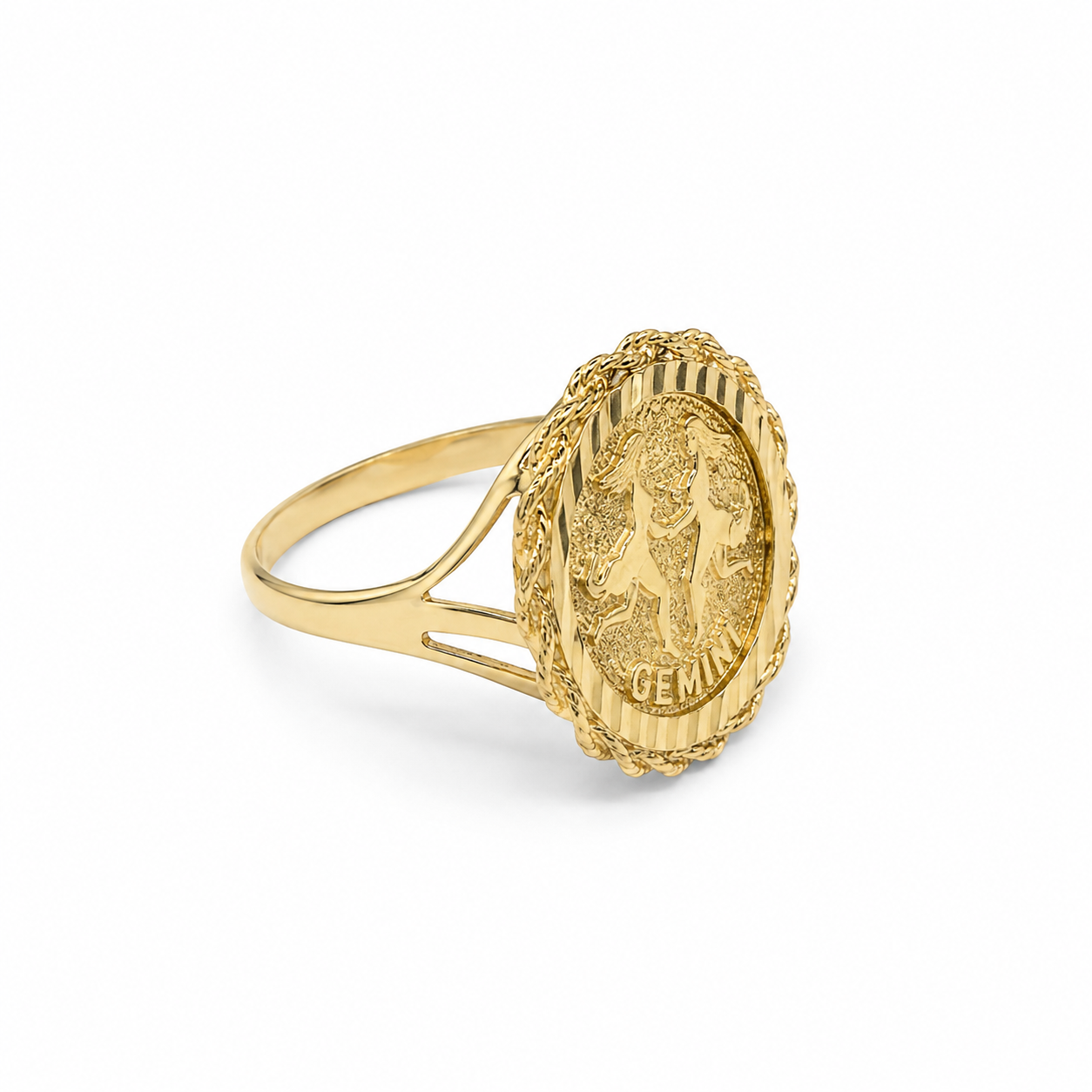 10KT Yellow Gold Gemini Ring [A2P6]