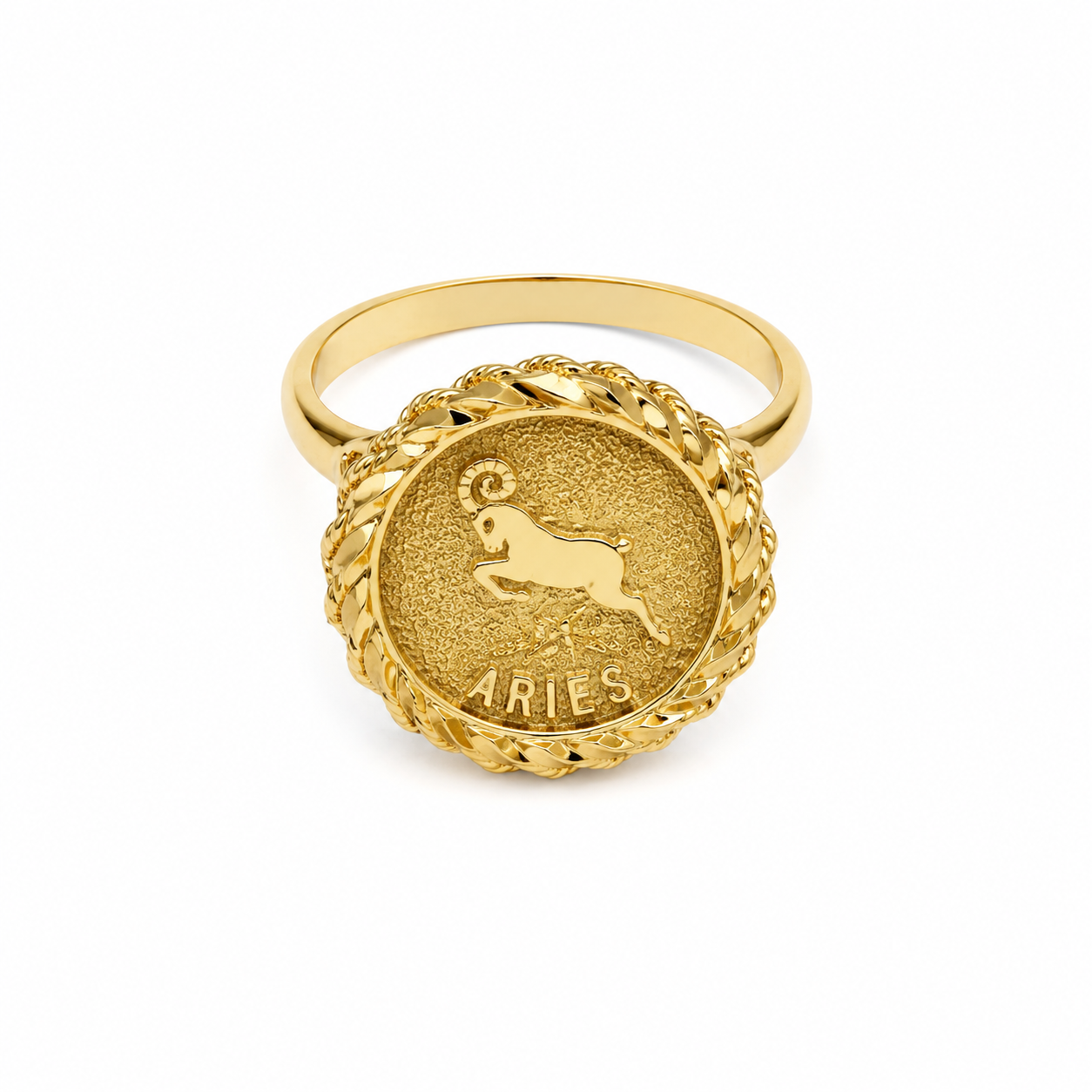 10KT Yellow Gold Aries Ring [A2P5]