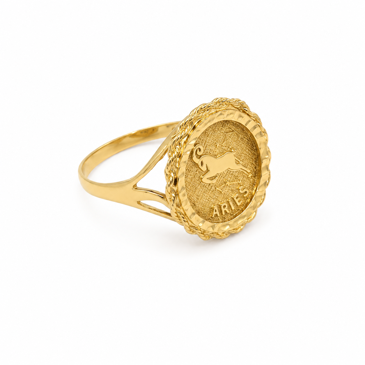 10KT Yellow Gold Aries Ring [A2P5]