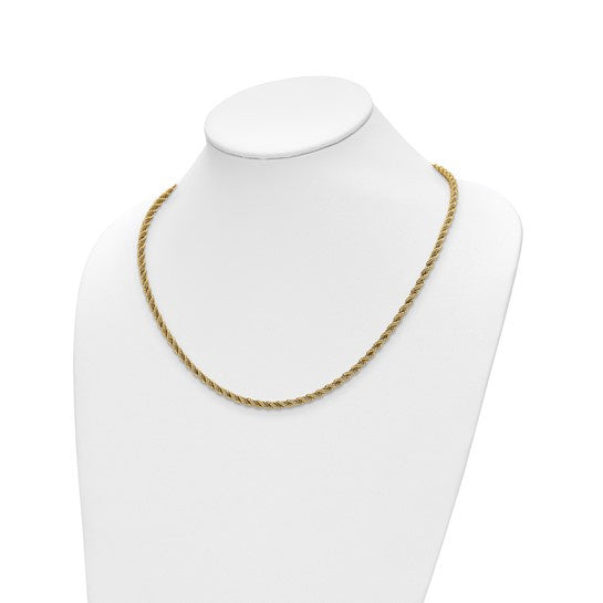 14k Two Tone Diamond Cut Rope 1.2MM Chains