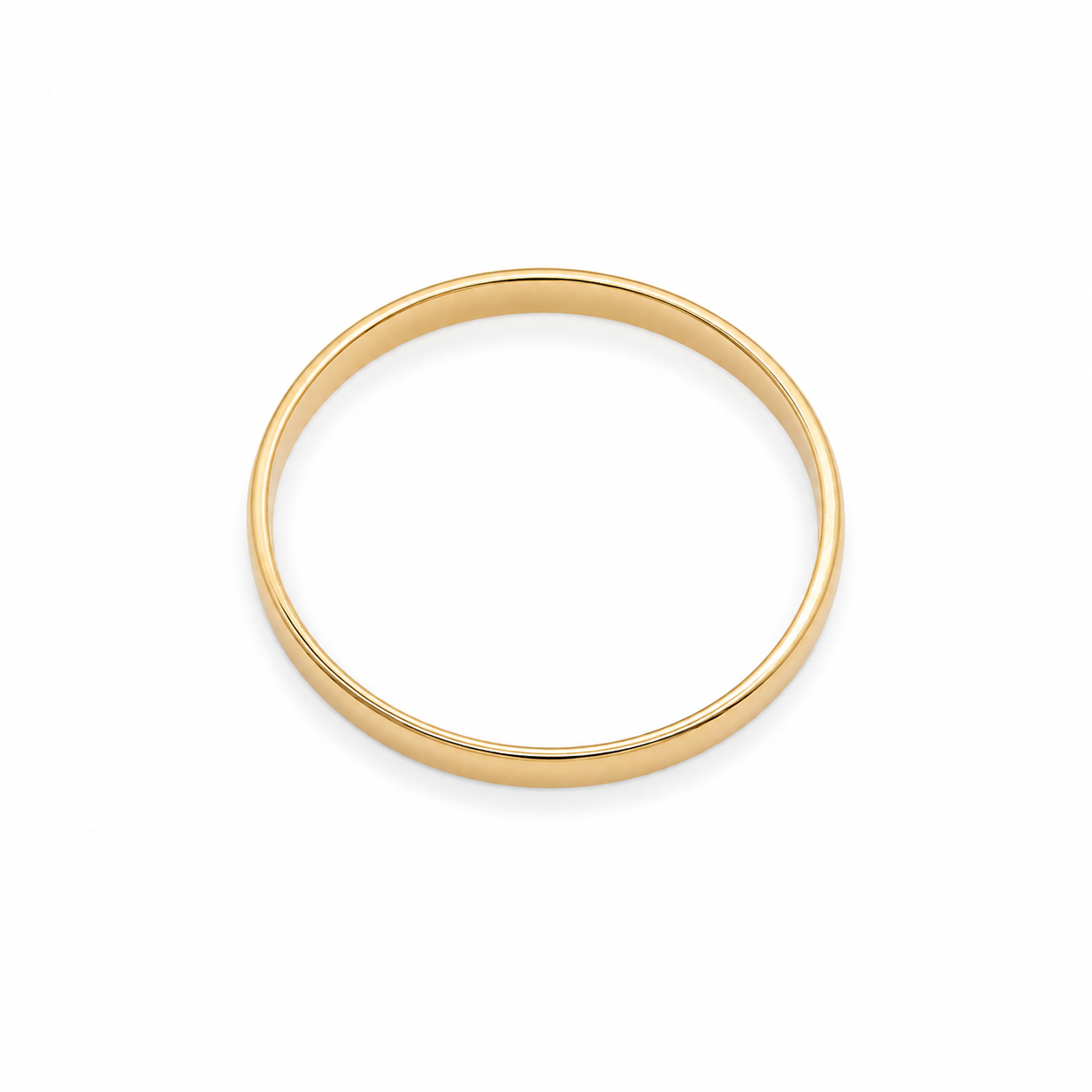 10KT Yellow Gold Plain Narrow Wedding Band [A1P1]