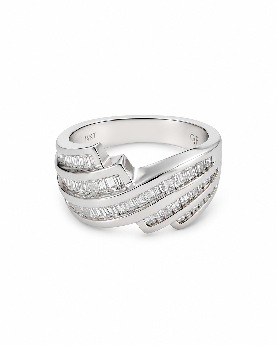 14KT White Gold 0.90 CTW Diamond Ladies Ring [KS5T]