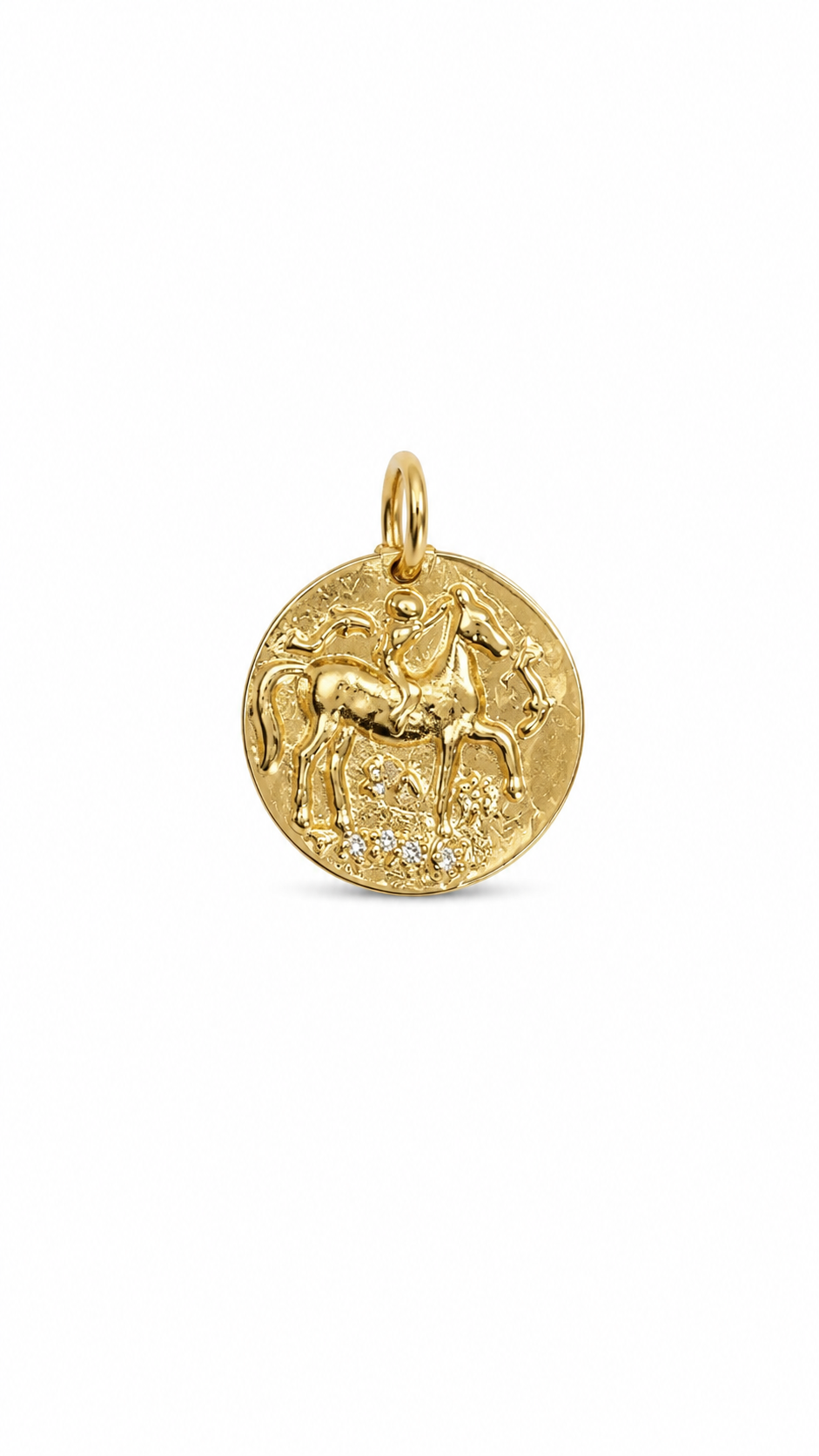 14KT Yellow Gold Coin Pendant [A3B0]
