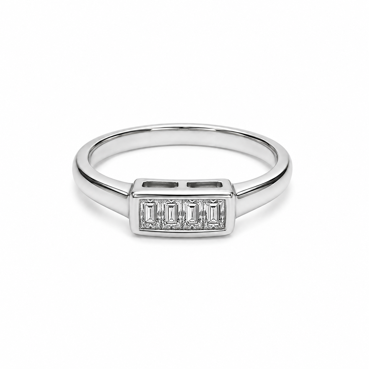 14KT White Gold 0.15 CTW Diamond Ladies Ring [KS12H00]