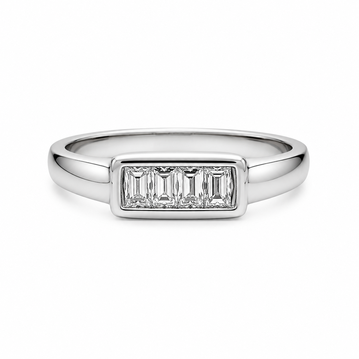 14KT White Gold 0.15 CTW Diamond Ladies Ring [KS12H00]