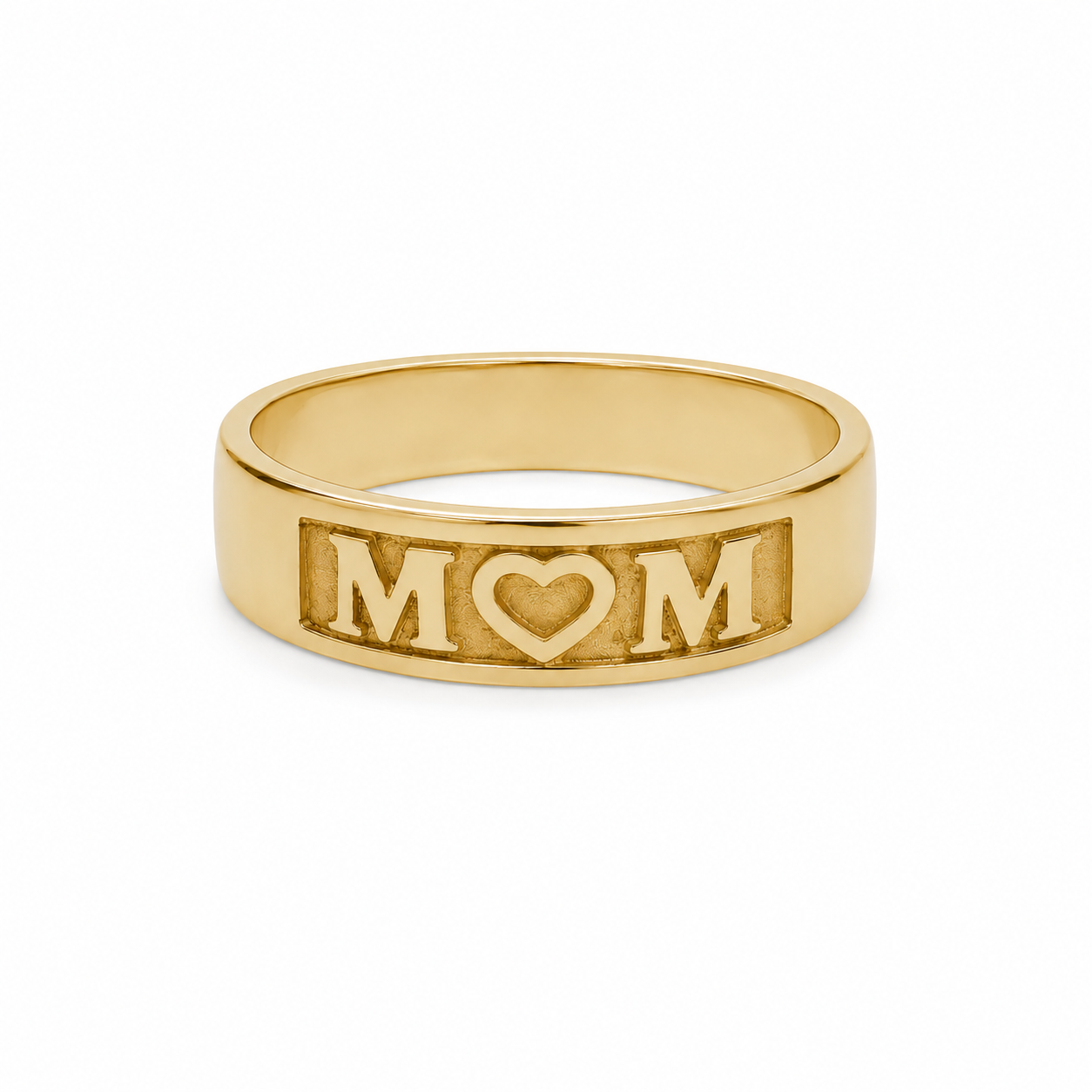 14KT Yellow Gold Mom Band [A3P3]