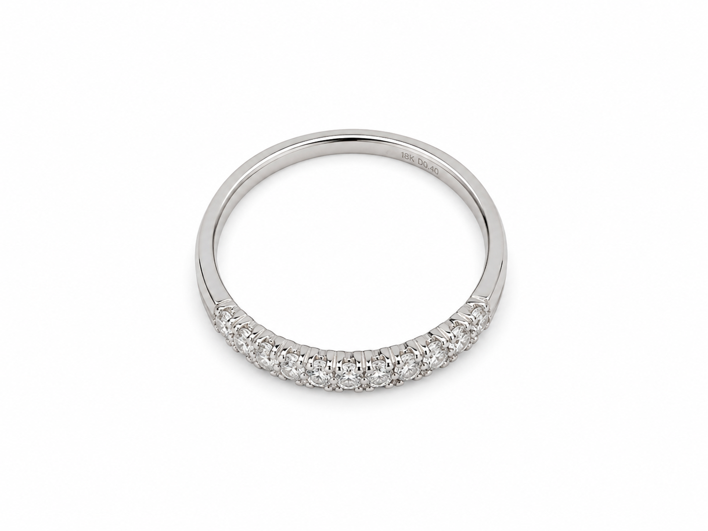 18KT White Gold 0.42 CTW Diamond Ladies Ring [K22H25]