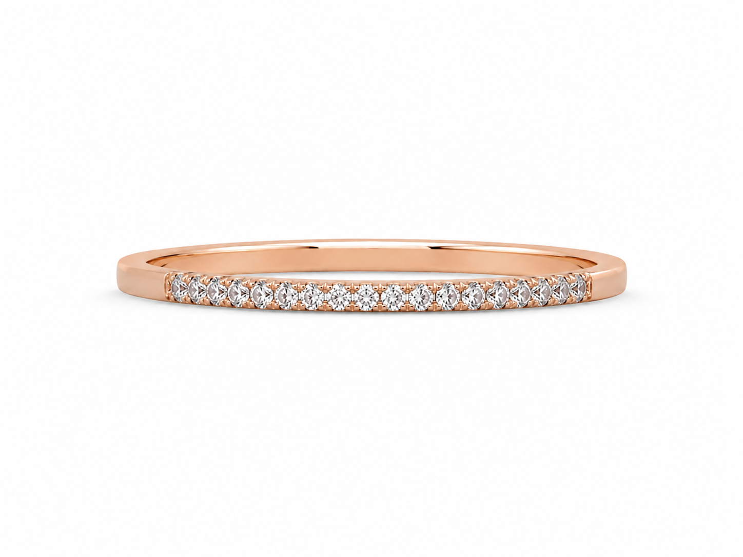14KT Rose Gold 0.10 CTW Diamond Ring [K7H00]