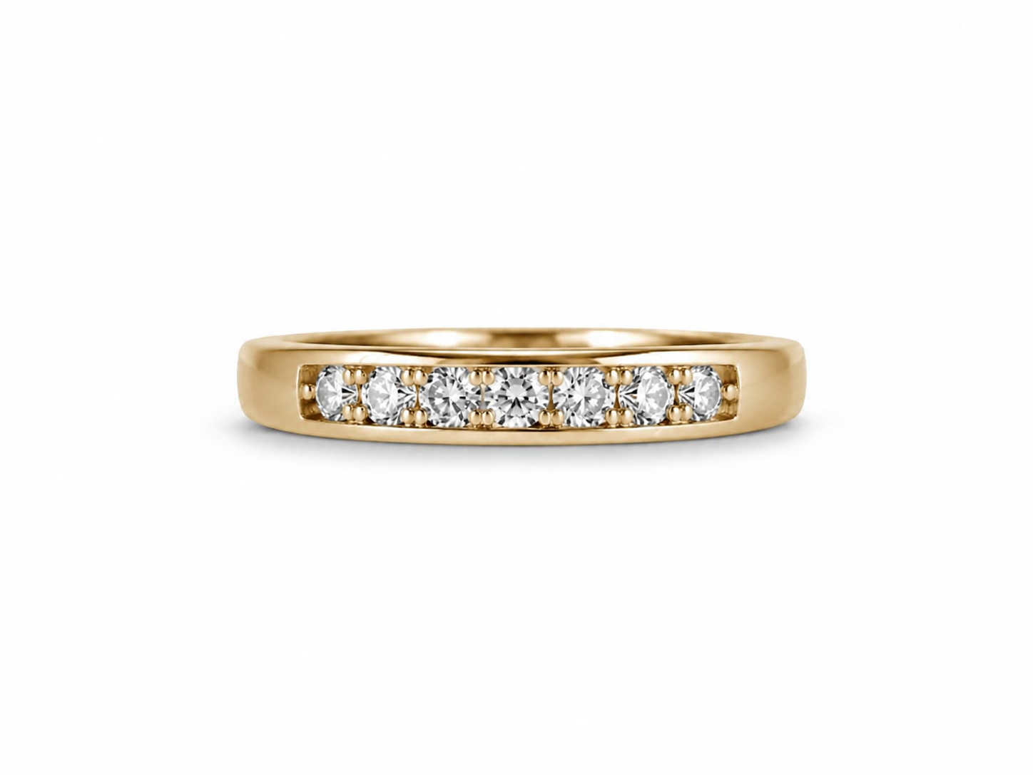 10KT Yellow Gold 0.11 CTW Diamond Ring [K4H95]