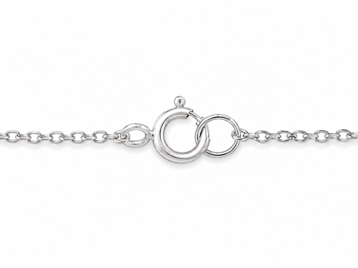 Sterling Silver 3 Vertical Charm Pave Style Cubic Zirconium Necklace