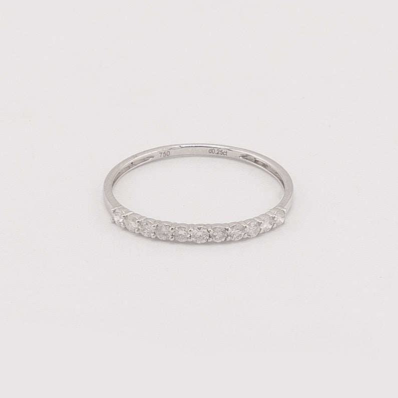 18KT White Gold 0.25 CTW Diamond Ring [A0B7 - K7H00]