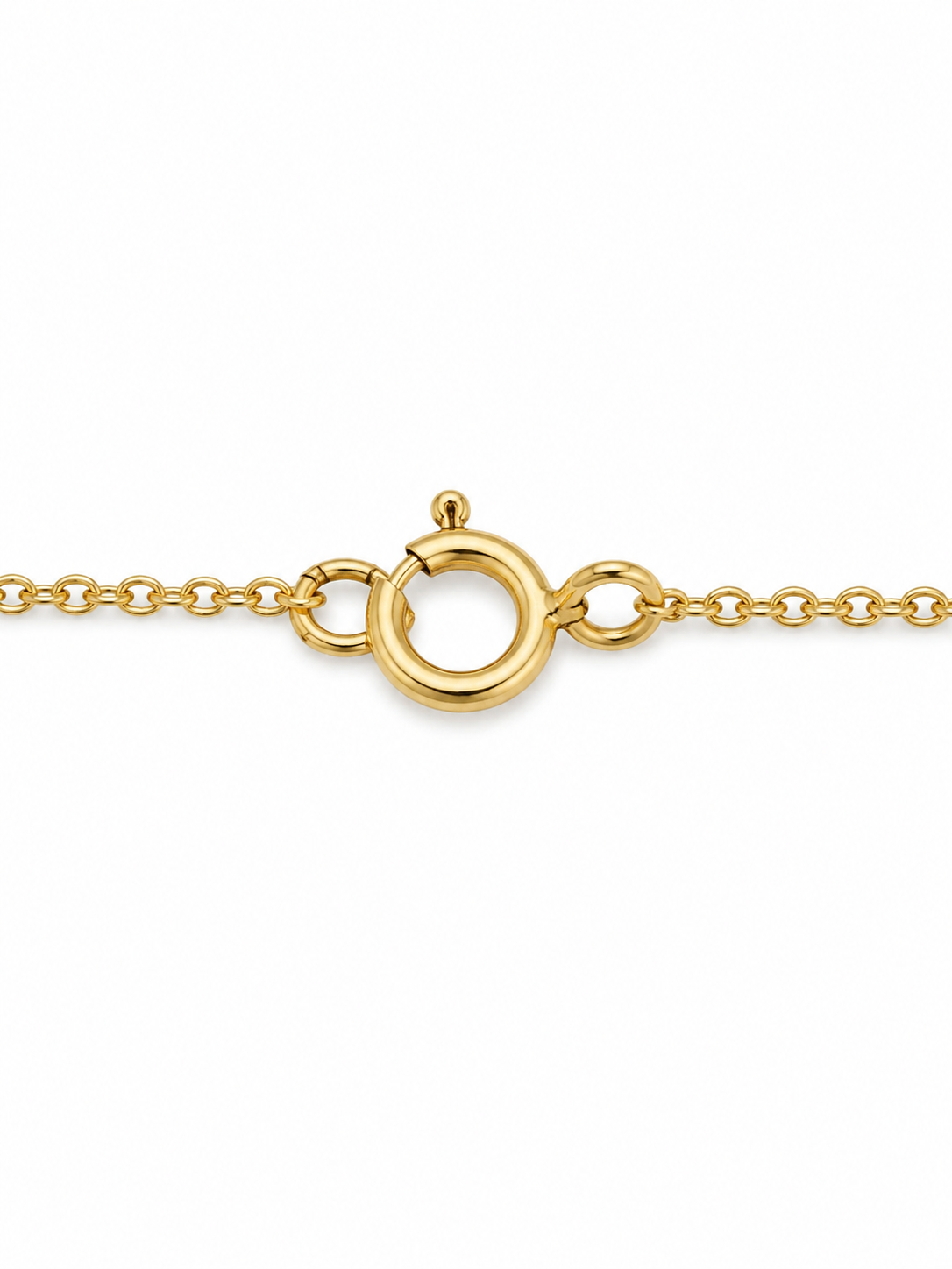 Sterling Silver Yellow Moon and Star Cubic Zirconium Necklace