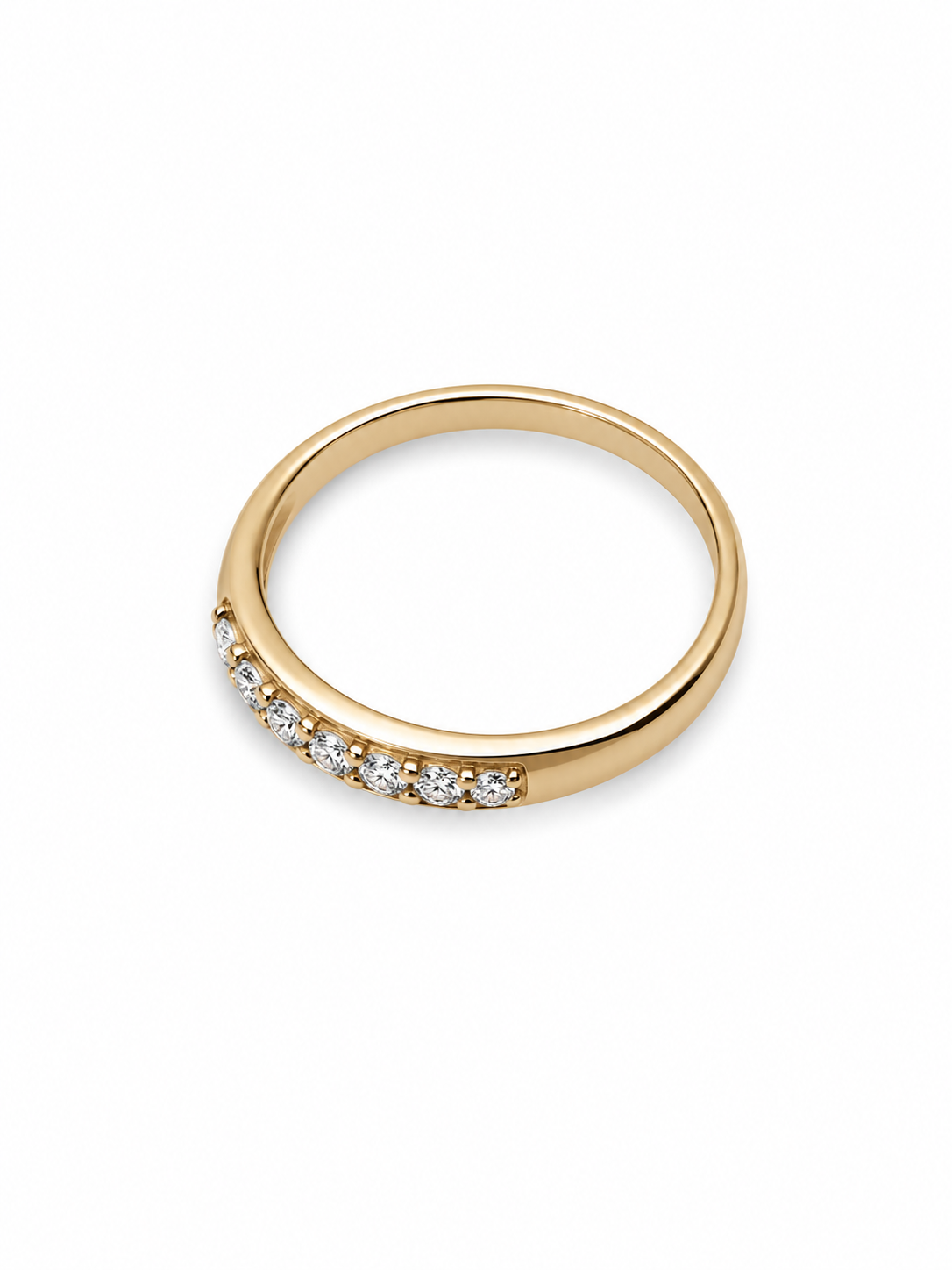 10KT Yellow Gold 0.11 CTW Diamond Ring [K4H95]