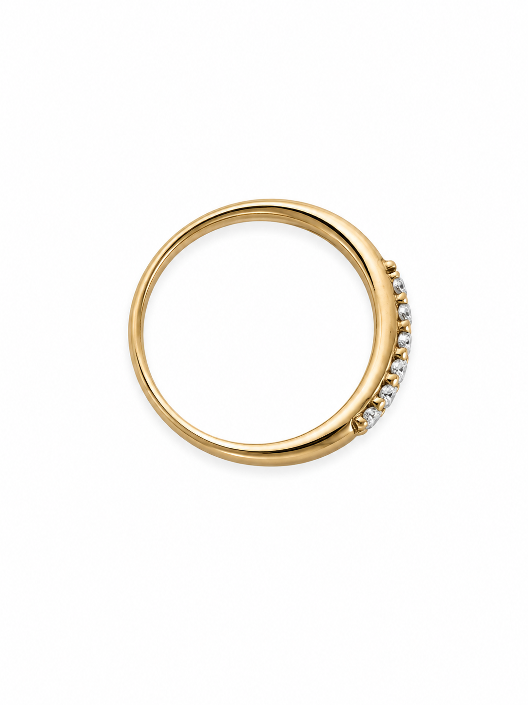 10KT Yellow Gold 0.11 CTW Diamond Ring [K4H95]