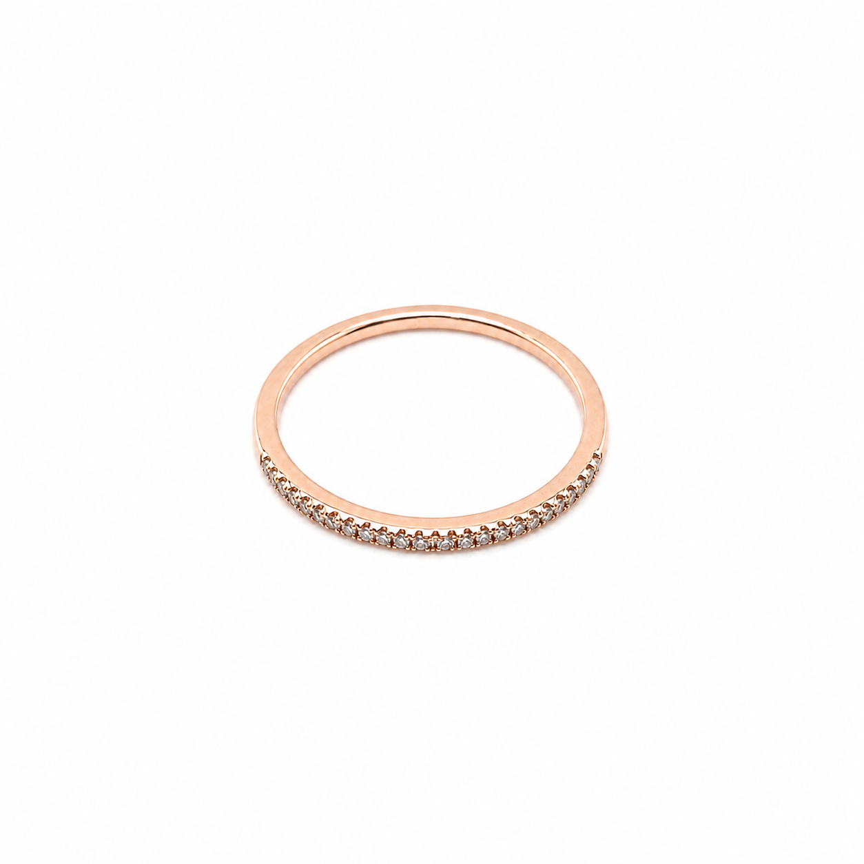 14KT Rose Gold 0.08 CTW Diamond Ring [A1B3 - K6H00]