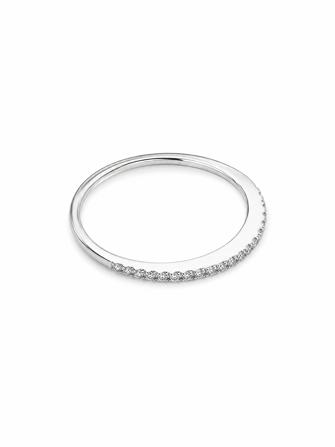 14KT White Gold 0.15 CTW Diamond Ring [K4H50]