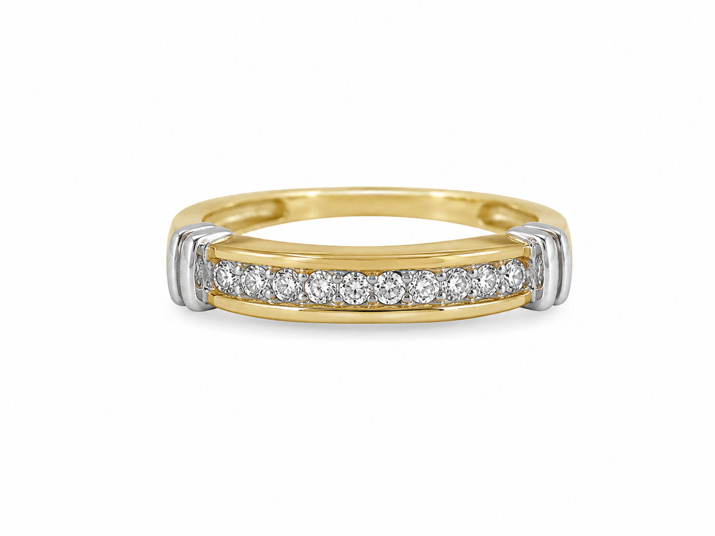 14KT Two Tone 0.25 CTW Diamond Ring [A3B0 - K14H00]