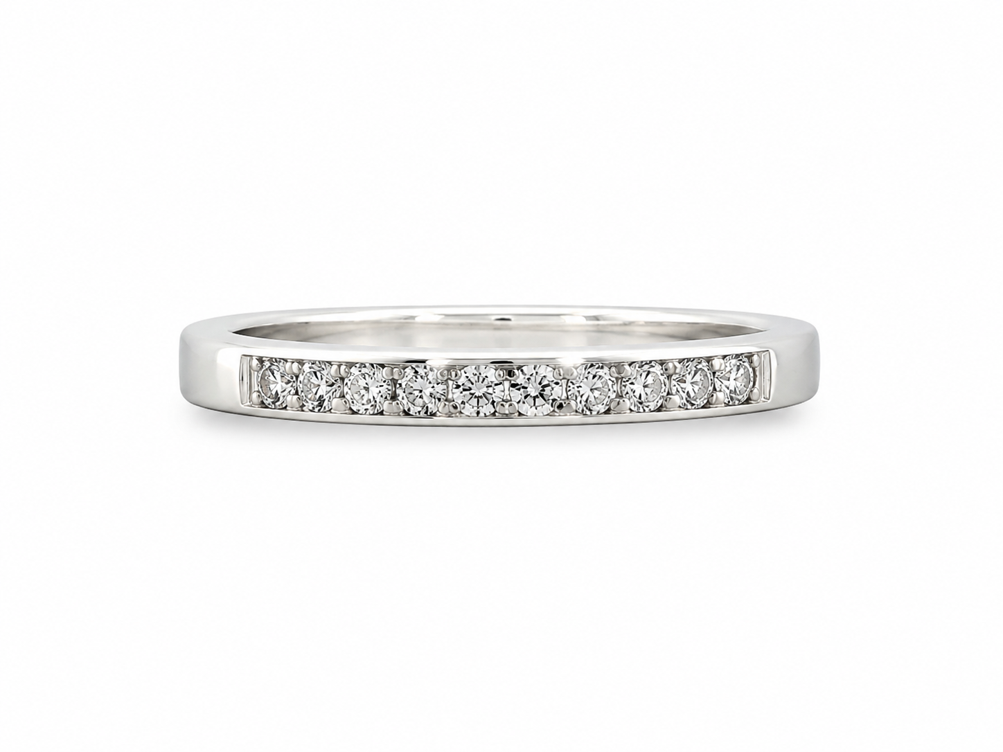 10KT White Gold 0.05 CTW Diamond Ring [A1B3 - K3H50]