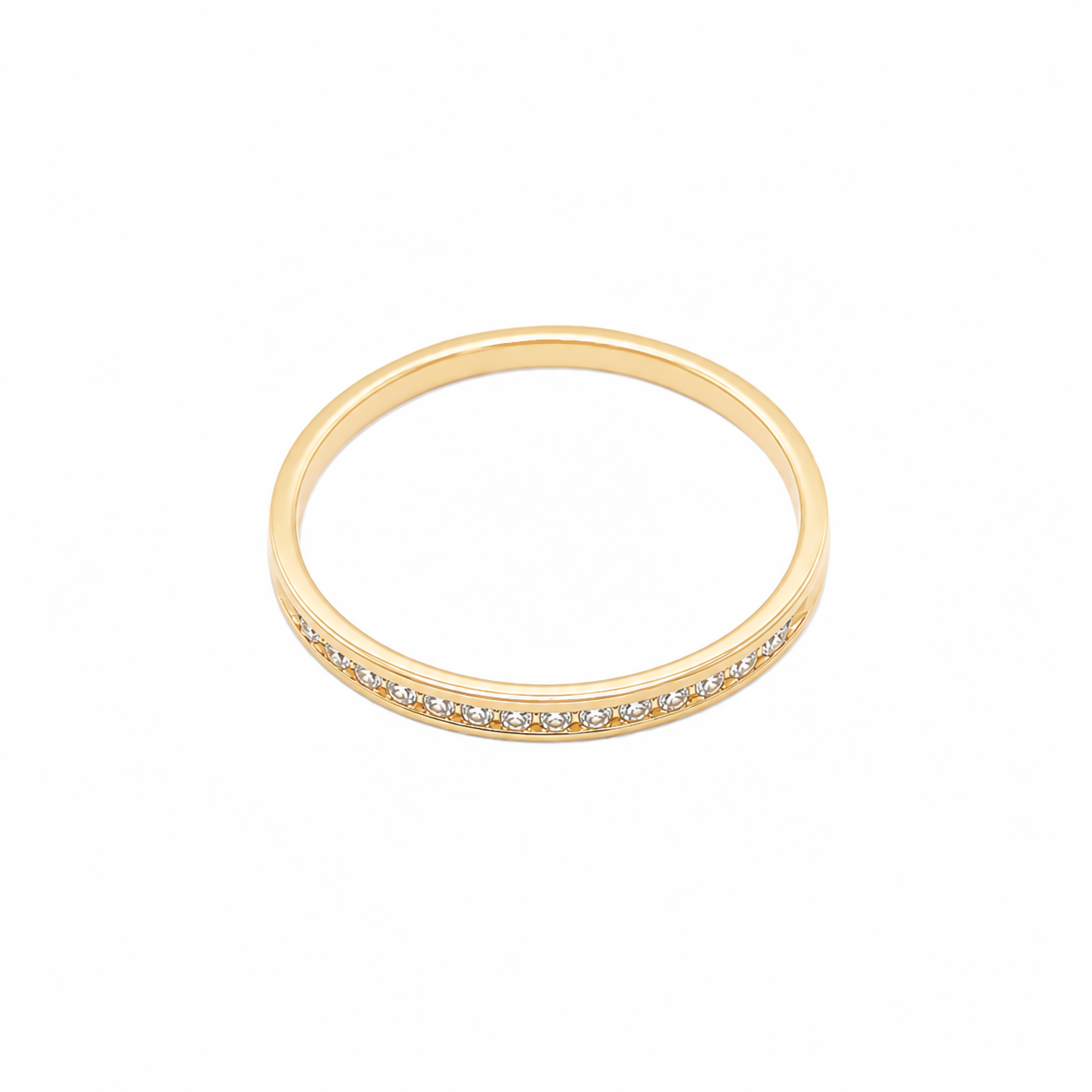 14KT Yellow Gold 0.10 CTW Diamond Ring  [A1B2 - K6H50]