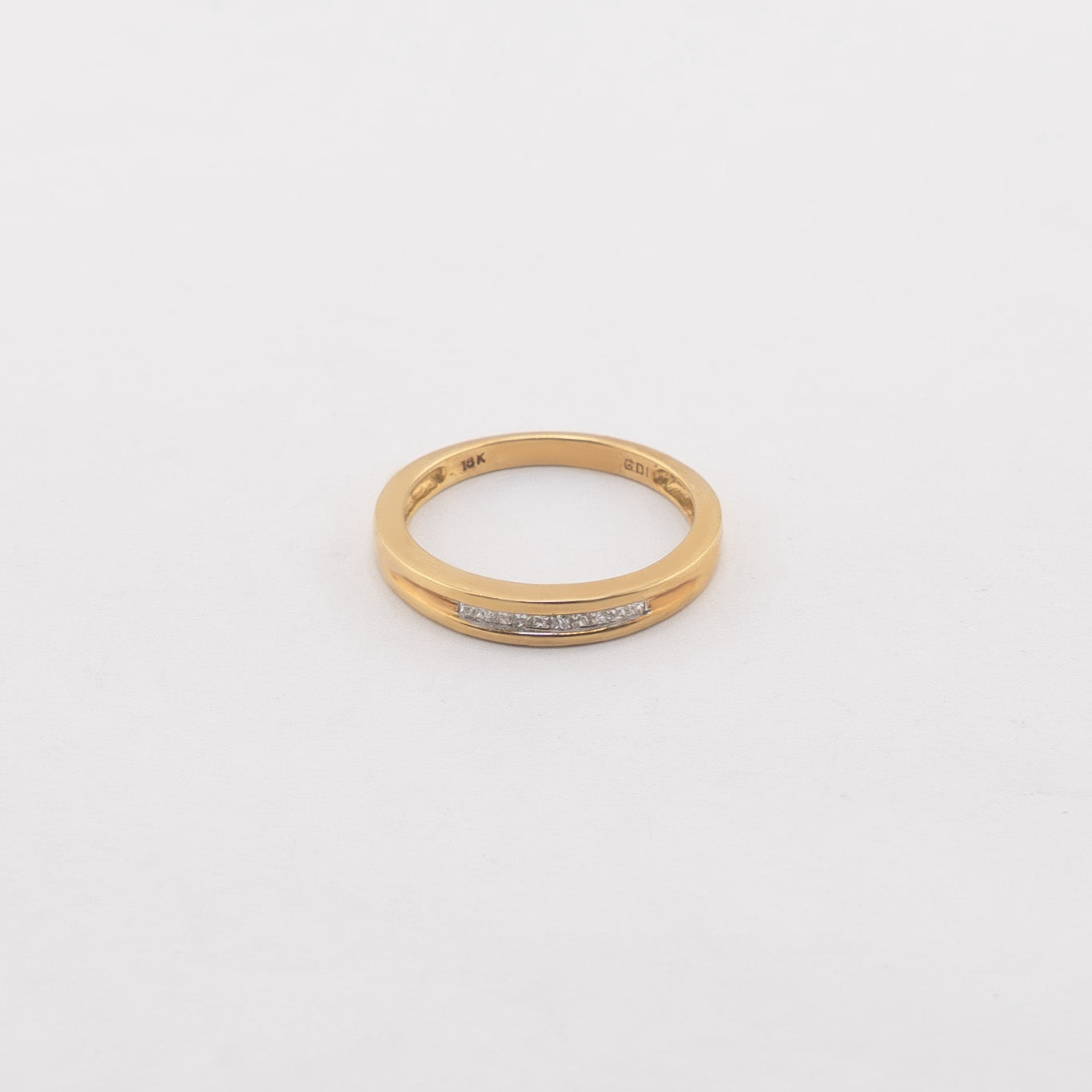 18KT Yellow Gold 0.10 CTW Diamond Ring [A3B0 - K21H00]