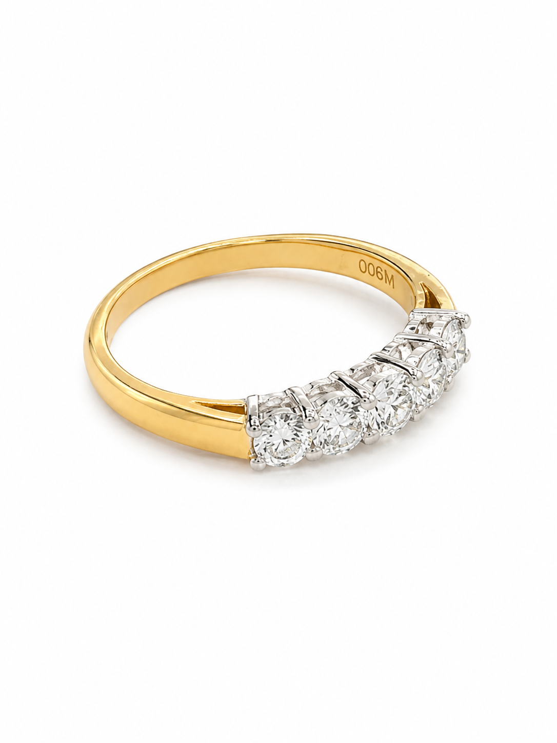 18KT Yellow Gold 0.90 CTW Diamond Ring [A3B7 - K3TS]