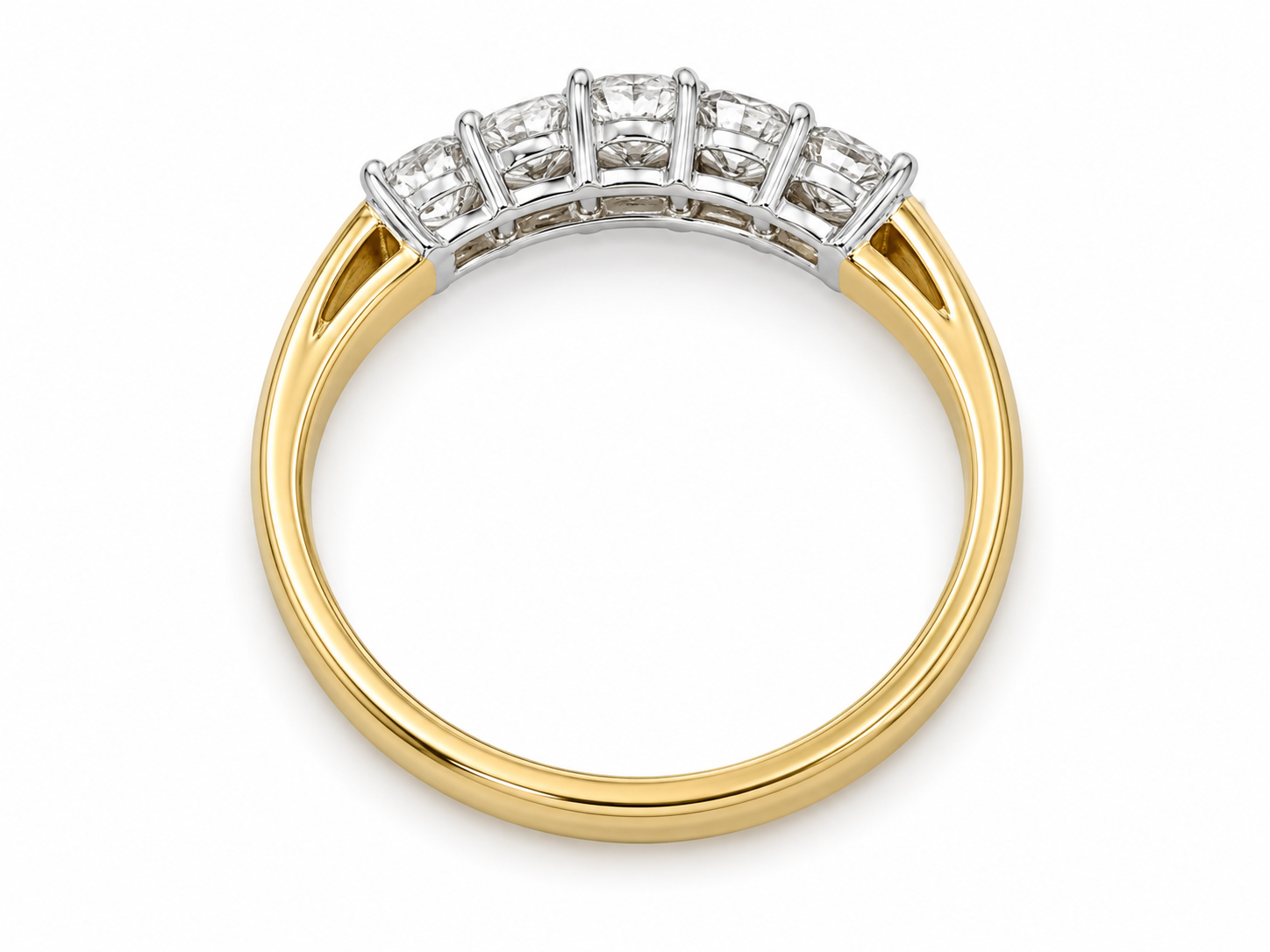 18KT Yellow Gold 0.90 CTW Diamond Ring [A3B7 - K3TS]