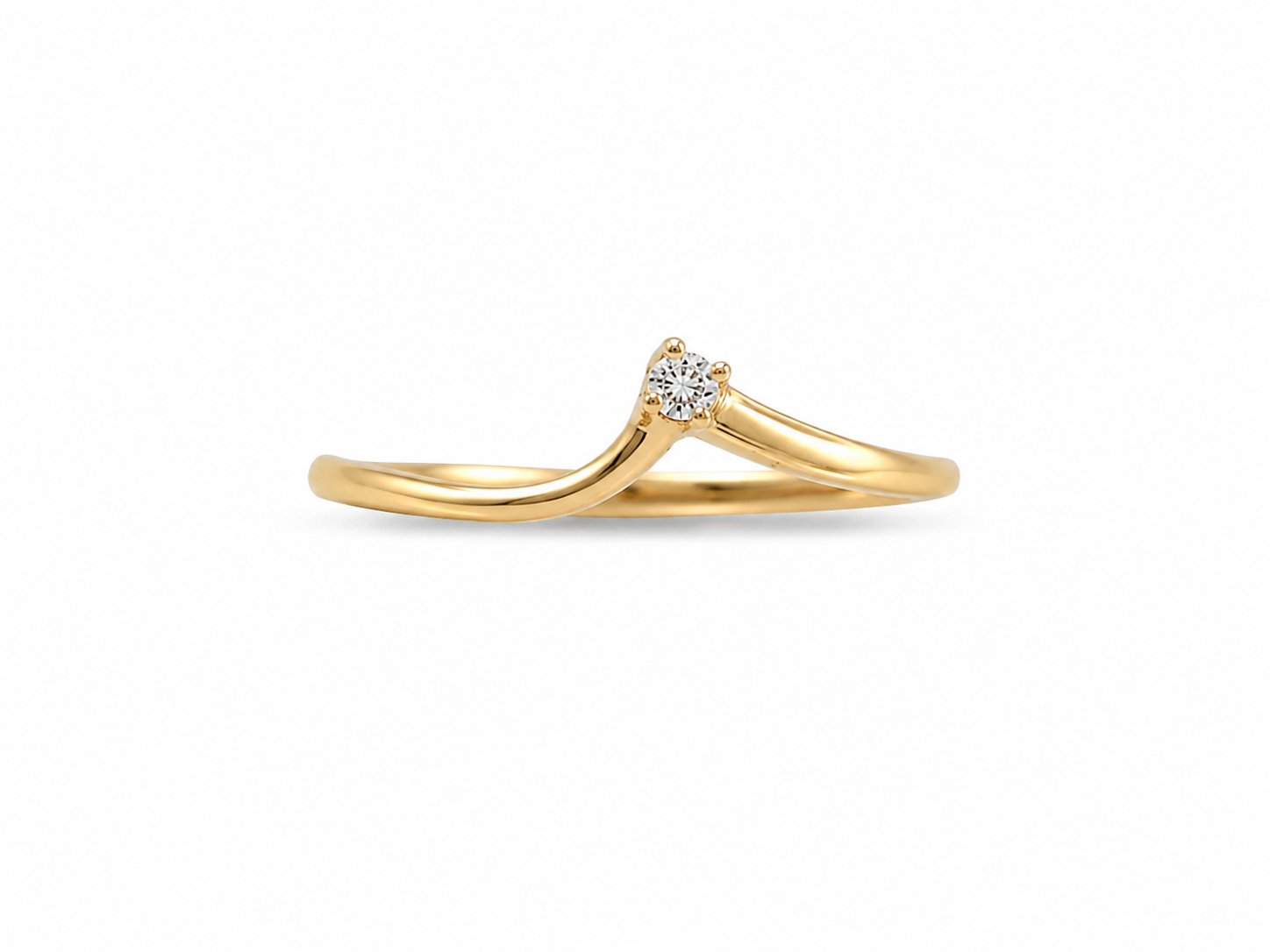 14KT Yellow Gold 0.10 CTW Diamond Ring [A1B1 - K7H00]