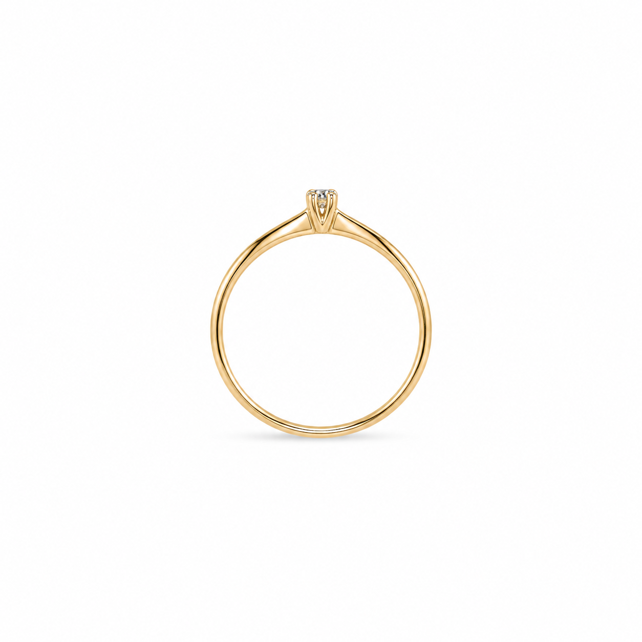 14KT Yellow Gold 0.10 CTW Diamond Ring [A1B1 - K7H00]