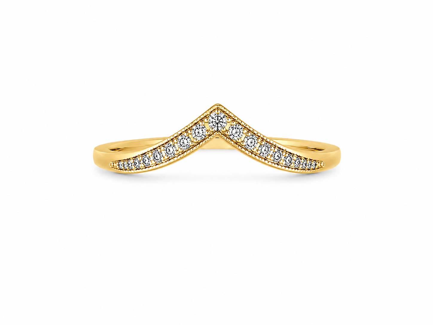 10KT Yellow Gold 0.20 CTW Diamond Ring [A1B2 - K6H75]