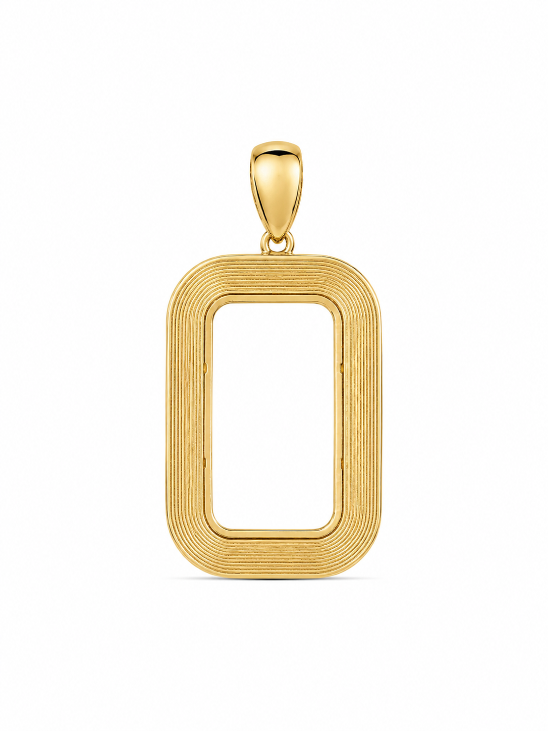 10KT Yellow Gold Greek Designer Bezel [A11B7]