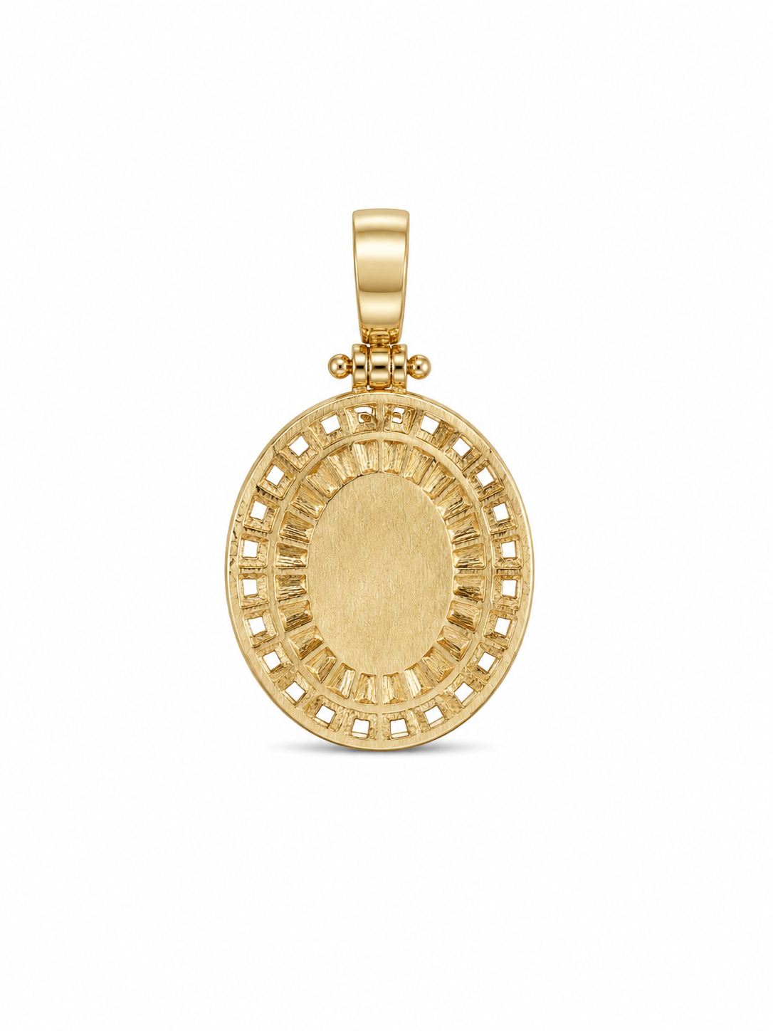 14KT Yellow Gold Scorpion Oval CZ & Onyx Pendant [A6B2]