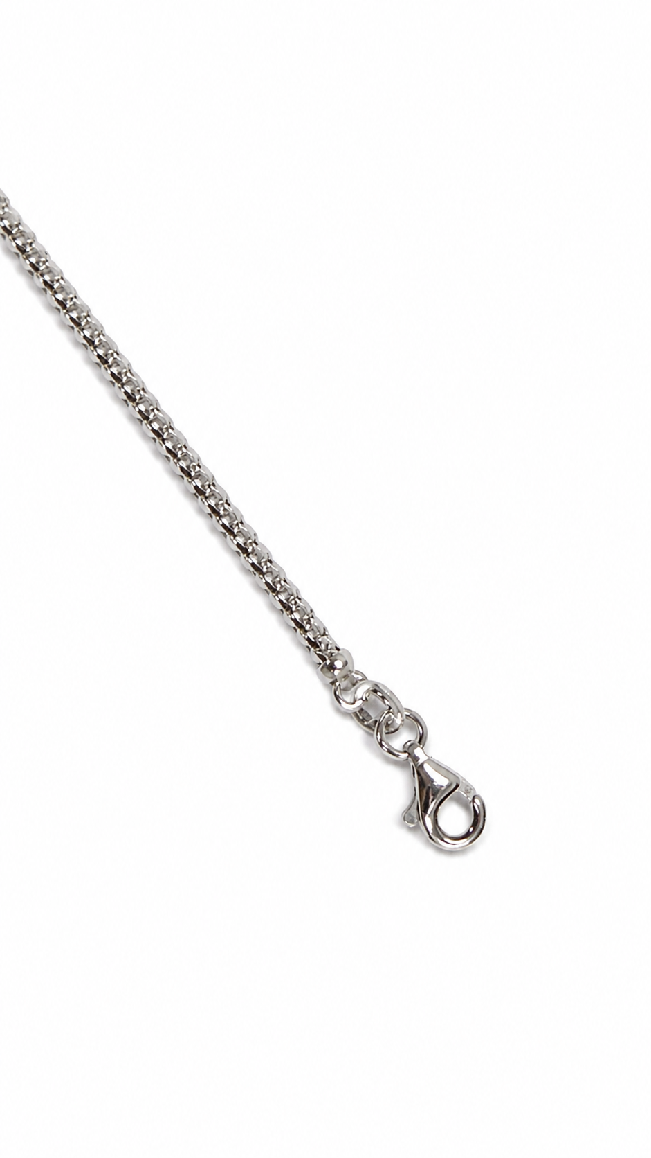 18KT Solid White Gold 2 MM Franco Chain