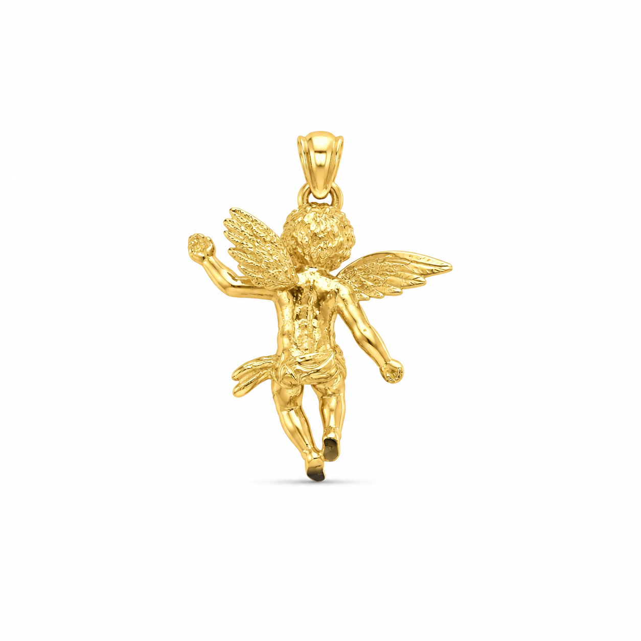 14KT Yellow Gold Angel Pendant [A1B7]