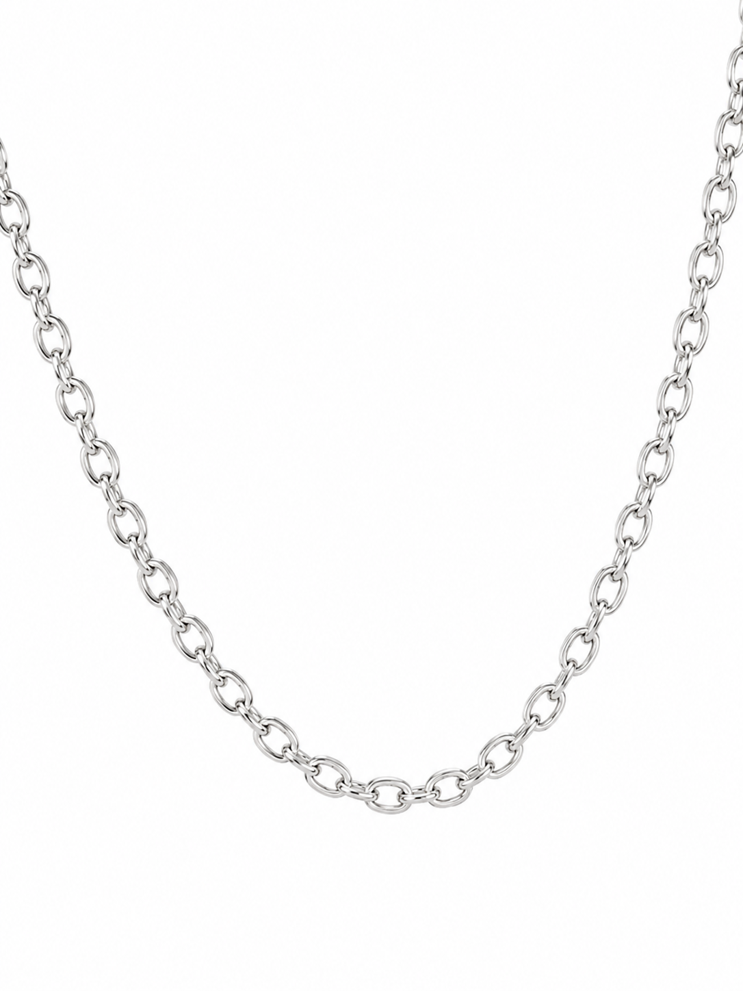925 Sterling Silver Cubic Zirconium Lobster Lock Heart Necklace
