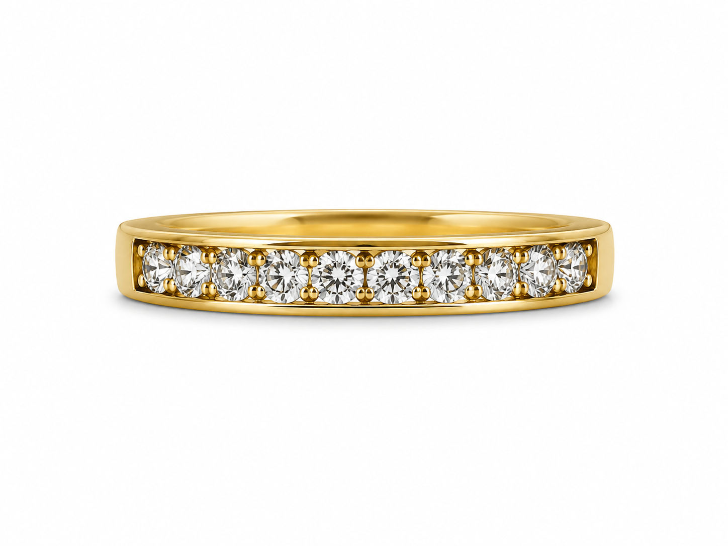 10KT Yellow Gold 0.20 CTW Diamond Ring [K8H00]