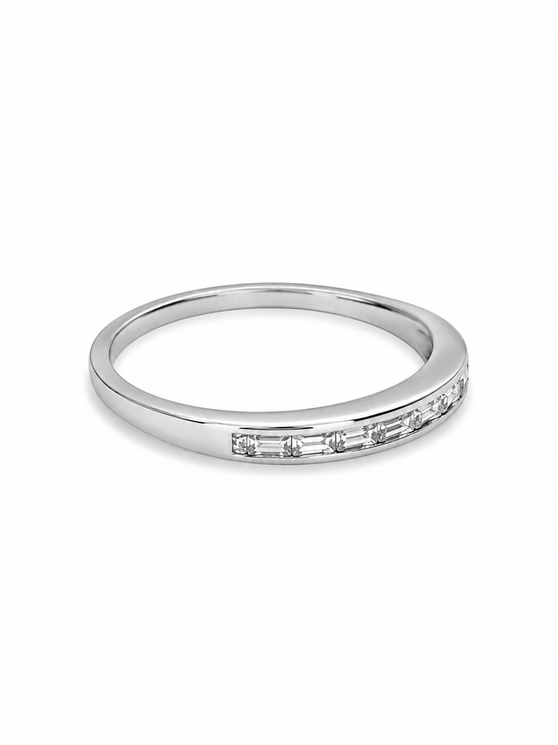 925 Sterling Silver 0.15 CTW Diamond Ring [A1B4 - KS1H85]