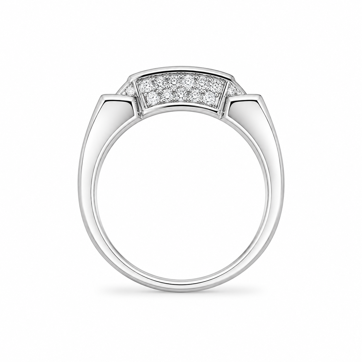 Stainless Steel Cubic Zirconium Ring