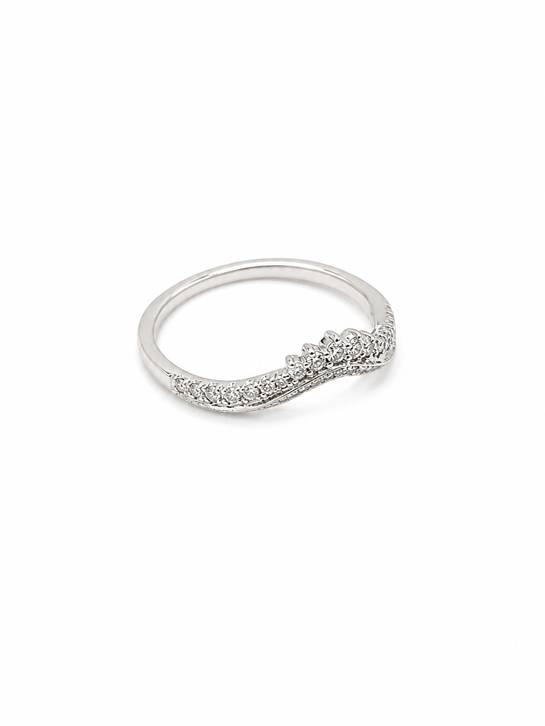 10KT White Gold 0.20 CTW Diamond Ring [A1B6 - K6H50]