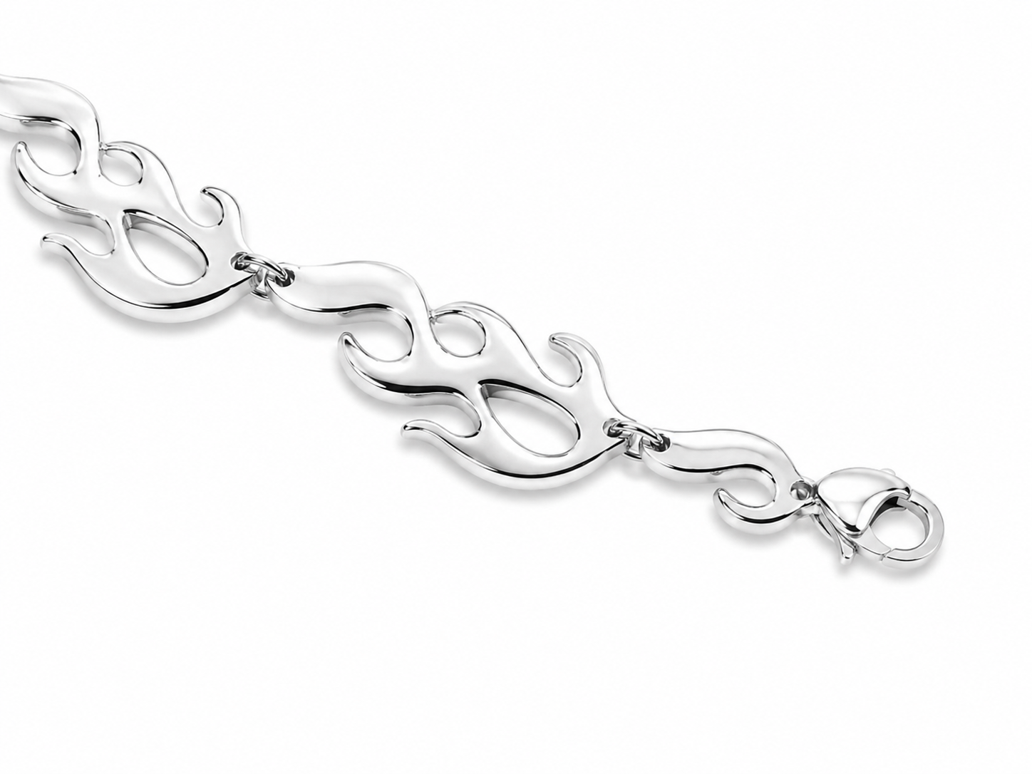 Stainless Steel Flame Style Necklace