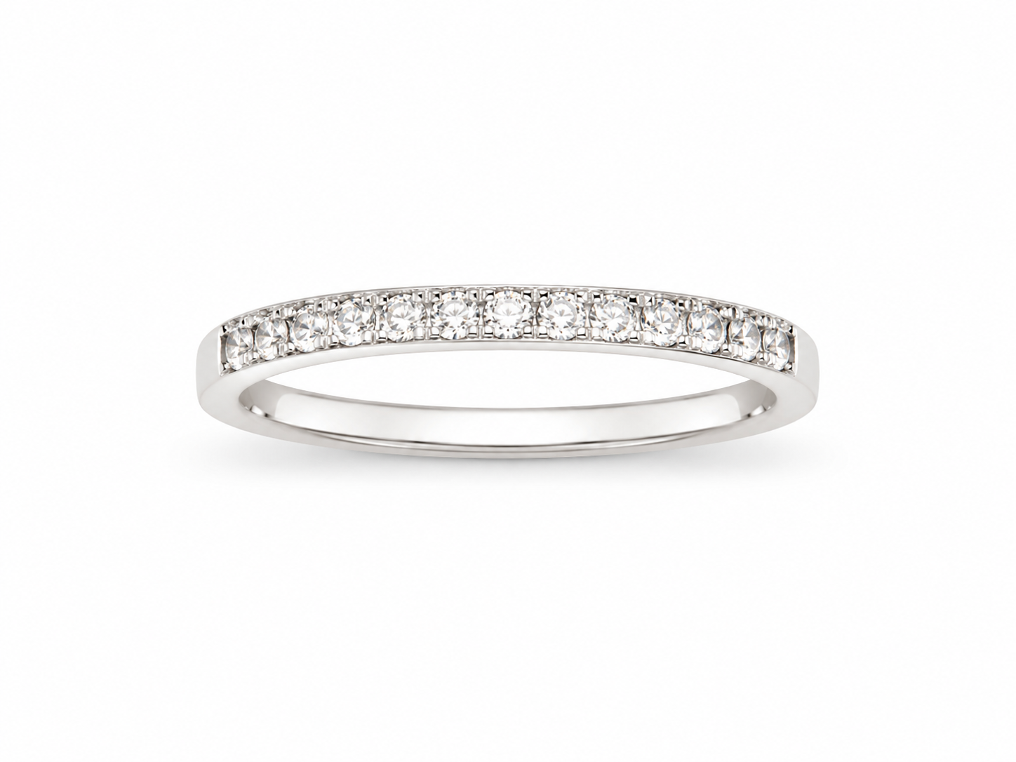 10KT White Gold 0.12 CTW Diamond Ring [A0B6 - K4H45]