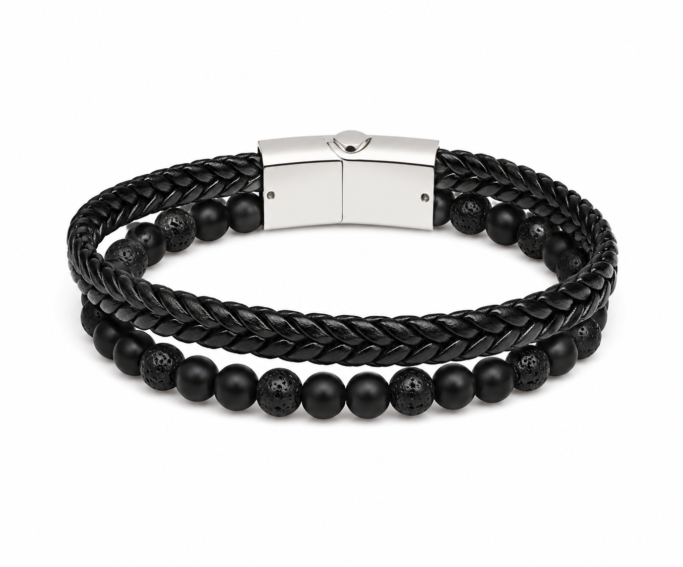 Stainless Steel Double Men's Bracelet