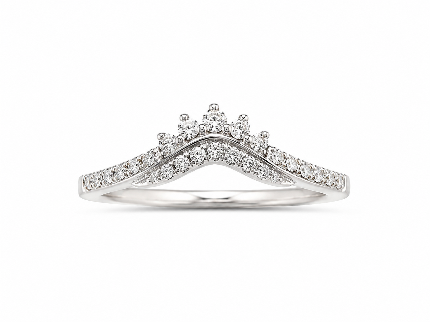 10KT White Gold 0.20 CTW Diamond Ring [A1B6 - K6H50]