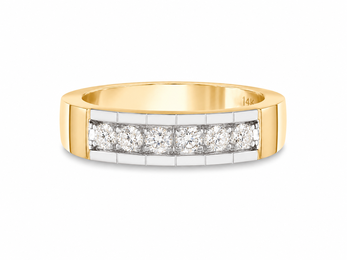 14KT Yellow Gold 0.05 CTW Diamond Ring [A2B3 - K6H95]