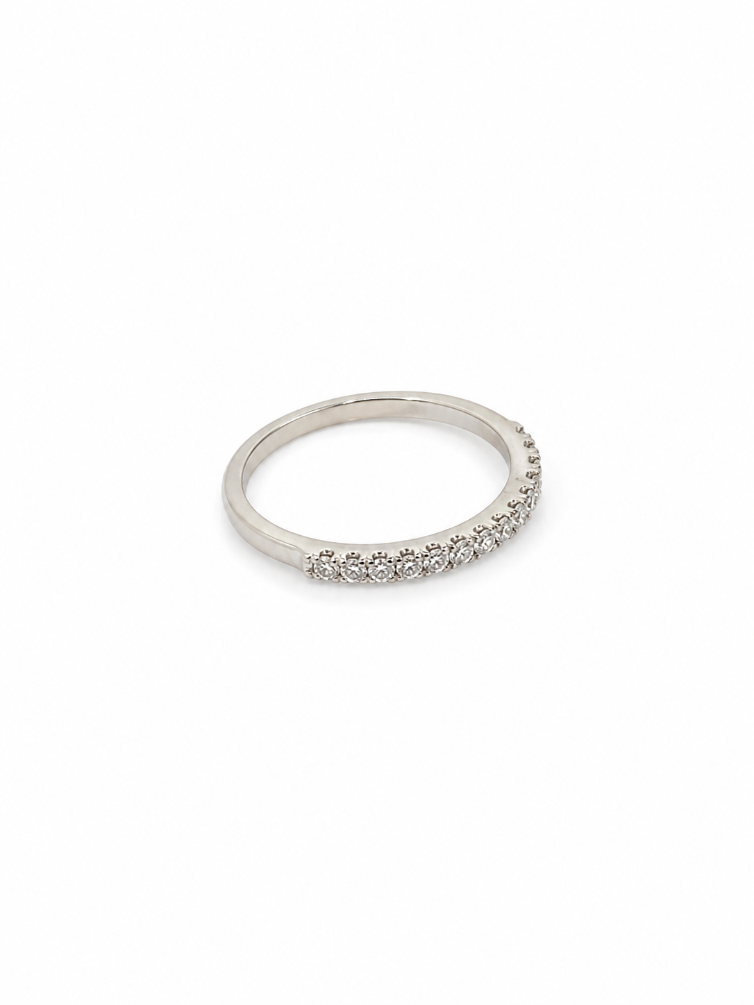 10KT White Gold 0.12 CTW Diamond Ring [A0B8 - K4H75]