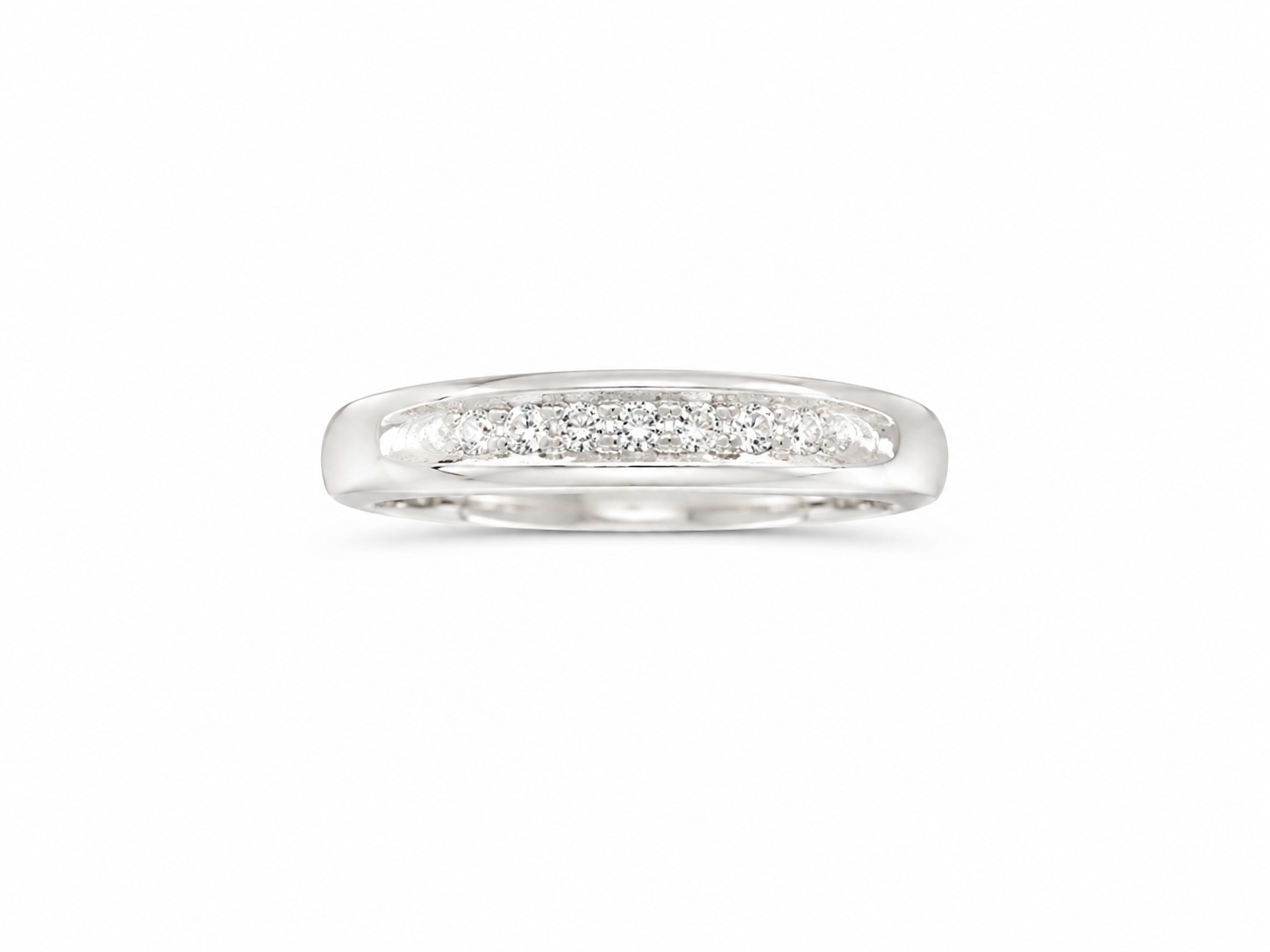 10KT White Gold 0.05 CTW Diamond Ring [A1B6 K5H00]