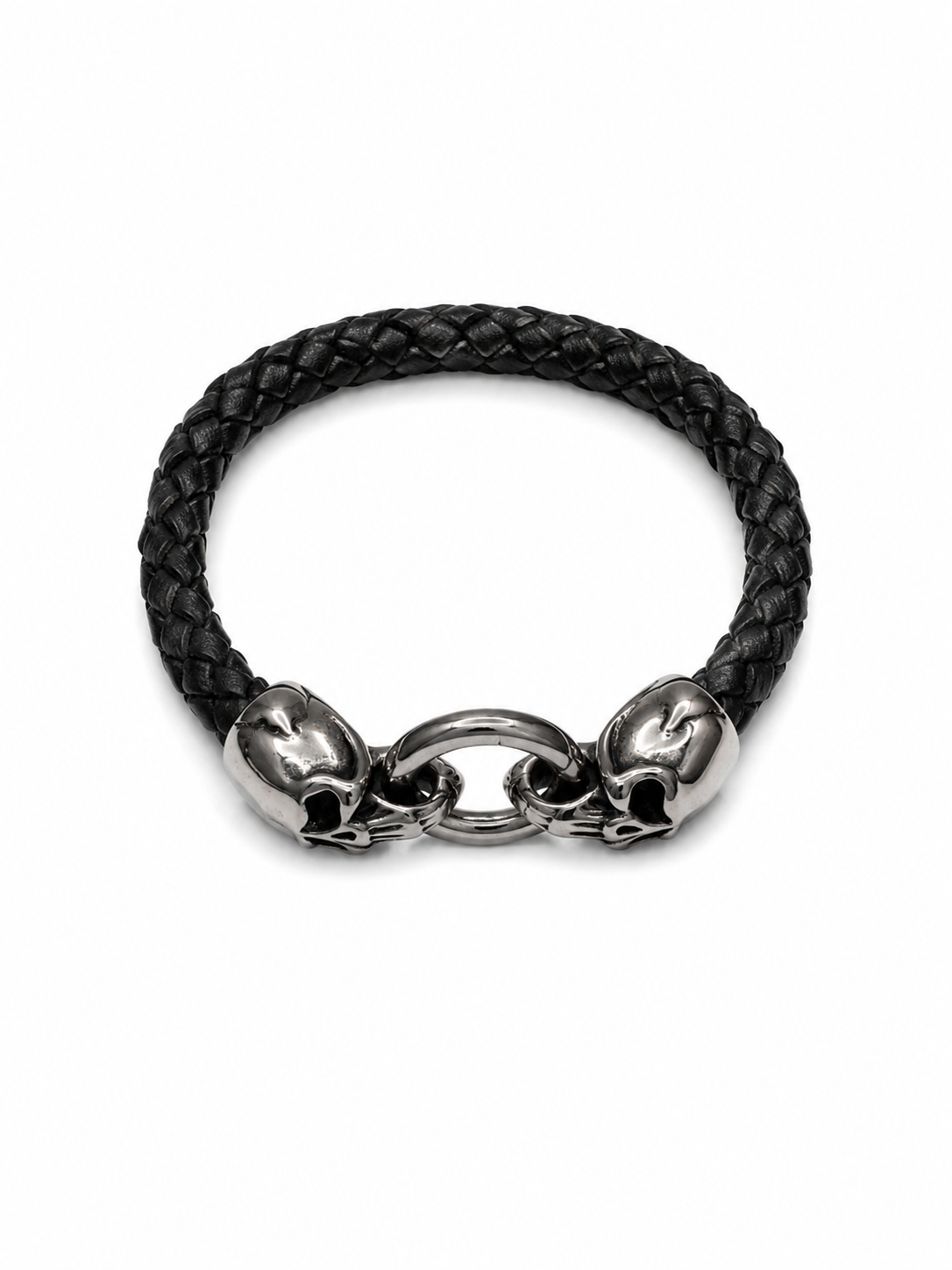 Stainless Steel Skull Bracelet Black
