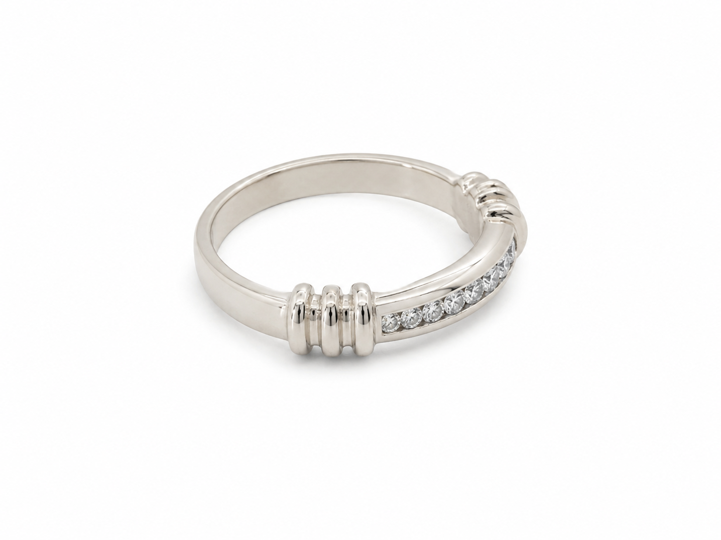 14KT White Gold 0.15 CTW Diamond Ring [A3B6 - K14H50]