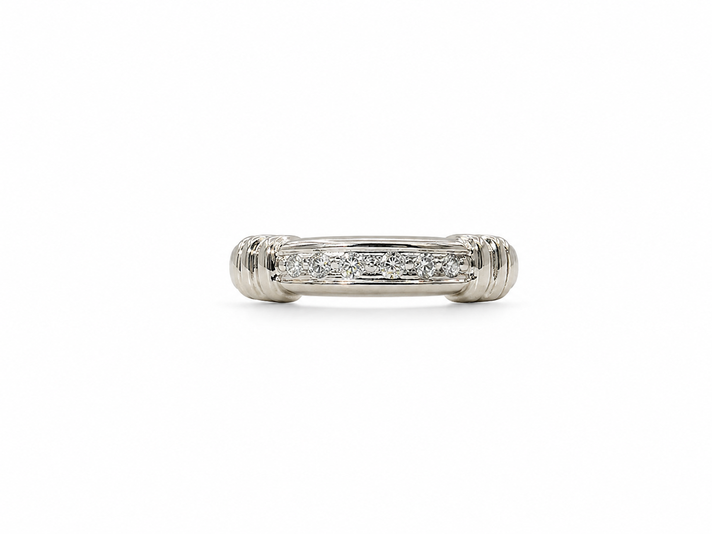 14KT White Gold 0.15 CTW Diamond Ring [A3B6 - K14H50]