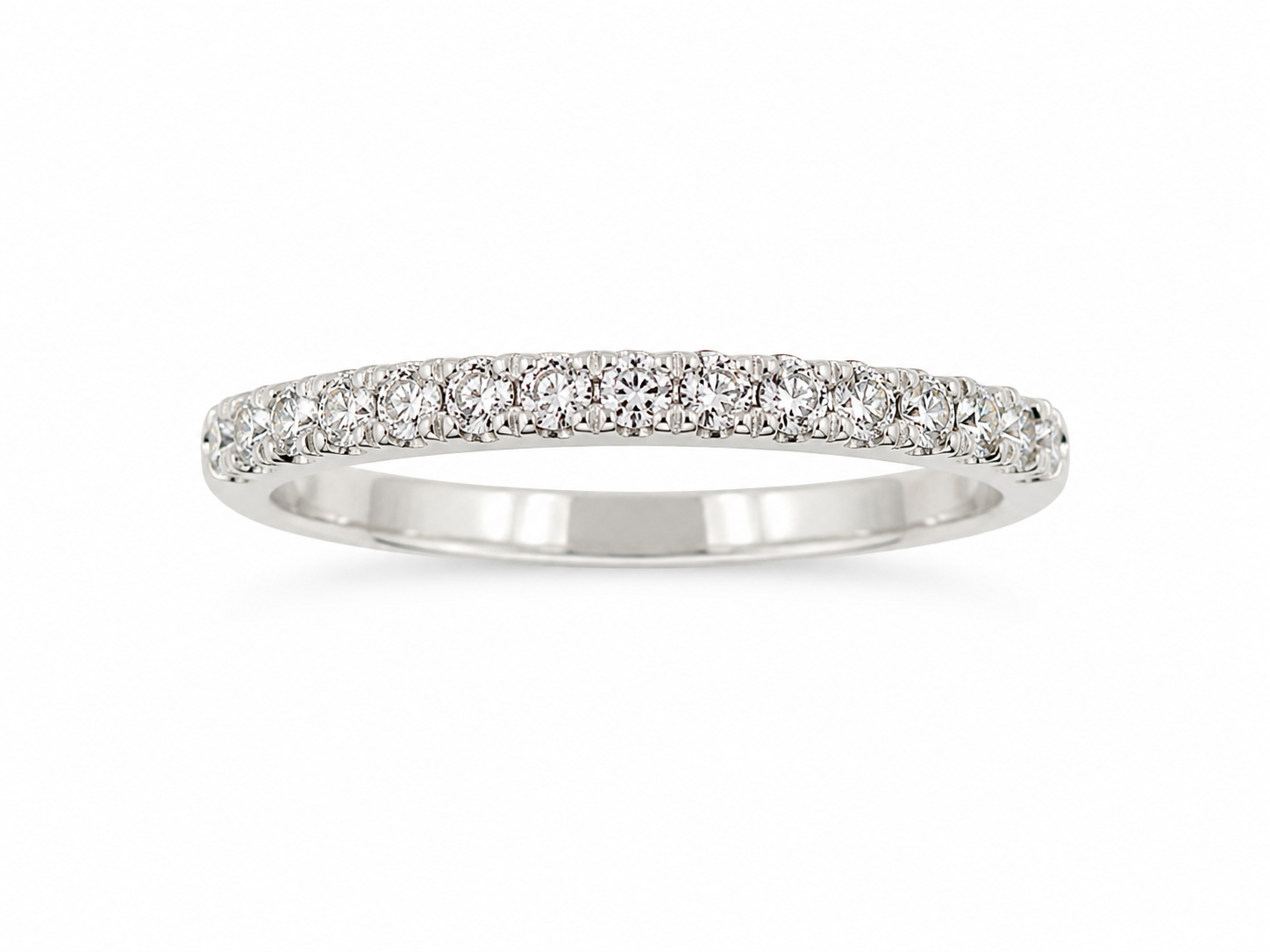 10KT White Gold 0.12 CTW Diamond Ring [A0B8 - K4H75]